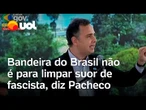 Pacheco sobe o tom e diz que quem trabalha contra o Brasil no exterior é "traidor da pátria"