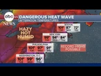 As heat wave grips half the nation, nighttime temperatures will bring little relief