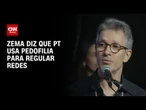 Zema critica PT e diz ser "baixo" usar pedofilia para regular redes | CNN ARENA
