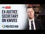 UK suffering from 'normalisation' of teens carrying knives, warns ex-justice secretary