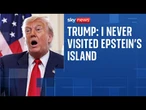 Trump insists he 'doesn't do drawings of women' as he addresses latest Epstein claims