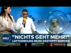 DEUTSCHLAND: Panne live im Studio! Kugel bleibt einfach stecken - Lottoziehung muss gestoppt werden