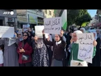 Jenin, manifestazione contro la crisi umanitaria nella Striscia di Gaza