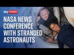 Live: NASA news conference with stranded astronauts