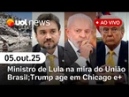 Trump envia Guarda Nacional a Chicago; União Brasil discute expulsão de ministro de Lula; Hamas e+