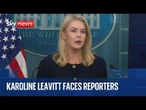 Karoline Leavitt holds White House news conference