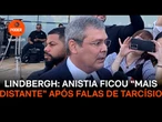 Anistia ficou “mais distante” após falas de Tarcísio, diz Lindbergh