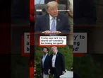 Donald Trump says he'll 'try' to attend son's wedding but timing 'not good’. #BBCNews
