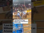 'Love Island' star Taylor Williams took a hard fall at an Arizona rodeo
