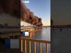 Thick smoke engulfs Vancouver bridge