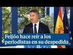 Feijóo hace reír a los periodistas en su despedida: "Las vacaciones están sobrevaloradas"