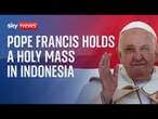 Pope Francis holds holy mass in Indonesia