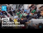 Gaza : escalade des bombardements israéliens intenses et continus • FRANCE 24
