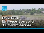 Agriculture : la proposition de loi "Duplomb", décriée par les agriculteurs • FRANCE 24