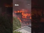 Huge fire destroys 100+ homes in Norway as residents reveal horrors & rescue teams battle lightning