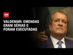 Emendas eram sérias e foram executadas, diz Valdemar sobre investigação | CNN PRIME TIME