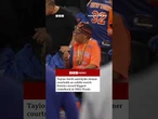 Celebs courtside for record-breaking New York Knicks game. #Knicks #NewYork #BBCNews