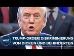 USA: Neue Order von Donald Trump! Präsident diskriminiert dicke und chronisch kranke Menschen