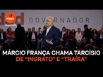 Márcio França chama Tarcísio de “ingrato” e “traíra”