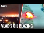 One of Russia’s largest oil refineries BLITZED in Ukraine drone strike