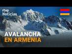 ARMENIA: Un ALPINISTA español DESAPARECIDO y otros SIETE HERIDOS tras una AVALANCHA | RTVE