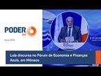 Lula participa do Fórum de Economia e Finanças Azuis, em Mônaco