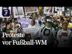 Vorfreude und Proteste vor WM-Eröffnung in Mexiko
