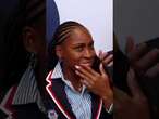 Moment Coco Gauff is chosen as Team USA flag bearer