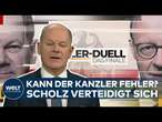 WELT TV DUELL: „Politische Propaganda!“ – Olaf Scholz kontert Vorwurf mangelnder Selbstkritik