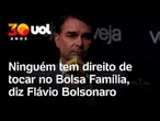 Flávio Bolsonaro defende o Bolsa Família, programa criado por Lula: 'Direito do povo brasileiro'