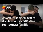Refém Edan Alexander é libertado pelo Hamas e revê família; vídeo mostra o reencontro