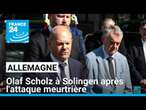 Allemagne : Olaf Scholz à Solingen après l'attaque meurtrière qui ébranle le pays • FRANCE 24