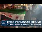 STURZ VON ASSAD: Syrer feiern in Deutschland! Ende von Regime sorgt für Jubel und Autokorsos