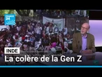 Premier rassemblement du "parti des cafards" à New Delhi : la colère de la Gen Z • FRANCE 24