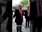 WATCH: Trump is out and heading to dinner in DC following crime crackdown #shorts #trump #news #usa