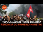 População no Nepal celebra renúncia do primeiro-ministro K.P. Sharma Oli