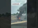 Un camión se incendia en plena autovía de Alcobendas, sentido Madrid #Camión #Incendio #Madrid