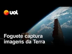 SpaceX captura imagens impressionantes da Terra durante lançamento de megafoguete; veja vídeo