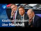 Ampel-Koalition berät über Haushalt 2025