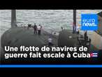 Les Cubains se pressent à La Havane pour monter à bord d'un navire de guerre russe