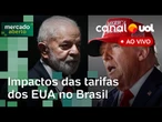 PGR pede condenação de Bolsonaro por trama golpista; tarifaço de Trump; cotações do dia e + ao vivo
