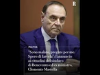 Mastella ai cittadini di Benevento: "Sono malato, pregate per me. Spero di farcela"
