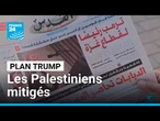 Le plan d'après-guerre de Donald Trump accueilli avec méfiance côté palestinien • FRANCE 24