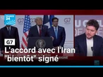 Donald Trump assure que l'accord avec l'Iran sera "bientôt" signé • FRANCE 24