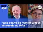 Lula faz discurso firme e acerta ao manter veto a Venezuela no Brics, afirma Reinaldo Azevedo