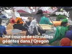 États-Unis: des milliers de spectateurs réuni pour la traditionnelle course de citrouilles géantes