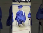 SEE IT: One grad turns quiet kindergarten ceremony into relatable internet moment #shorts #student