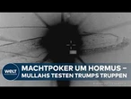 TRUMPS-KRIEG: Alarm am Golf ‒ USA schießen Iran-Drohnen an der Straße von Hormus vom Himmel