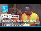 Présidentielle en Côte d'Ivoire : révision décriée des listes électorales • FRANCE 24