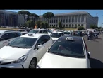Sciopero Taxi, corteo Usb a Roma contro abusivismo e algoritmi